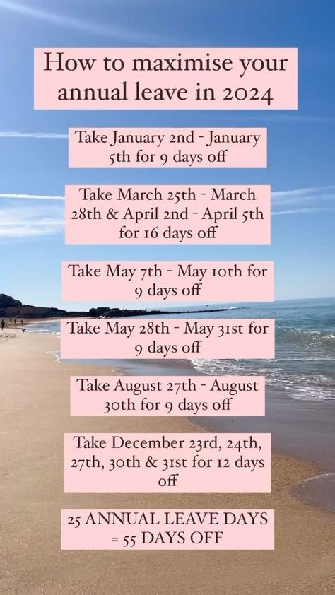 2024 Vacation Days, April Holidays 2024, Maximize Days Off 2024, May Holidays 2024, January Holidays 2024, Saving Plans, August Holidays, March Holidays, Healing Tones