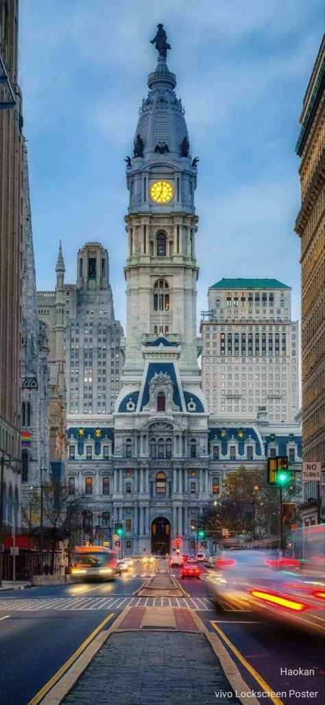 Philadelphia Skyline Wallpaper, Philadelphia City View, American City Wallpaper, City Hall Philadelphia, Philadelphia Astethic, Philadelphia City Aesthetic, City Hall Aesthetic, Philly Wallpaper, Philadelphia Scenery