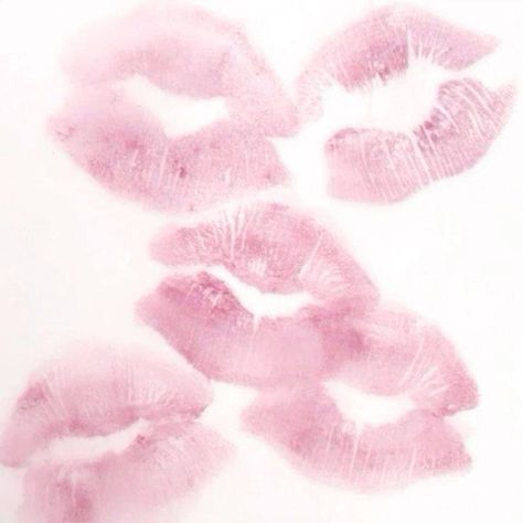 Pink Lipstick Kiss, Pink Lana Del Rey, Pink Widget, Printable Wall Collage, Kiss Pink, Lipstick Kiss, Soft Pink Theme, Lipstick Stain, Pink Aura