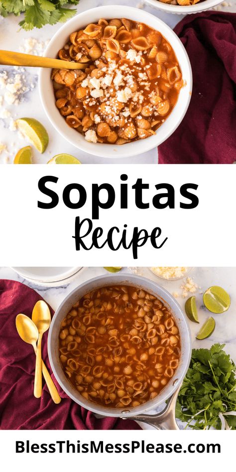 Sopitas Easy Sopes Recipe, How To Make Sopa, Cafe Zupas Recipes Copycat, Sopes Mexican, Sopa Soup, Mexican Sopes, Sopes Recipe, Spanish Soup, Soup Store