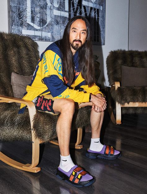 Steve Aoki’s Quest to Live Fast and Die Old — Men's Health Dj Steve Aoki, Steve Aoki, Men's Health, Men’s Health, Mens Health, Old Men, Apple News, Dj, Health