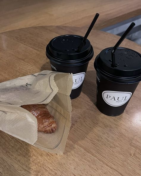 #paul #coffee #aesthetic #croissants #coffeeaesthetic Aesthetic Croissants, Paul Coffee, Weather Quotes, Coffee Aesthetic, Classy Photography, Coffee, Tableware, Quotes, Photography