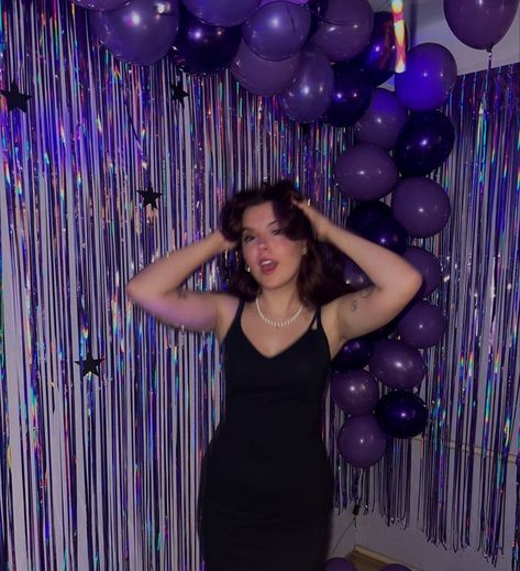 Guts Birthday Party, Olivia Rodrigo Birthday Party Theme, Olivia Rodrigo Themed Party, Olivia Rodrigo Party Ideas, Purple Party Theme, Olivia Rodrigo Party, Photobooth Event, Purple Sweet 16, Euphoria Party