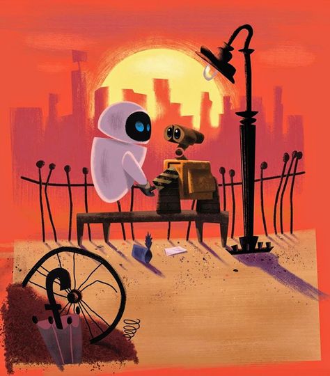 Walle Y Eva, Wall E Movie, Wall E Eve, Images Disney, Storybook Art, Disney Wall, Disney Posters, Wall E, Pixar Movies