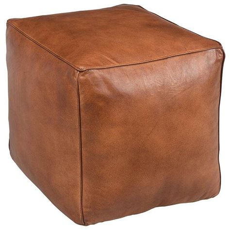 Pouf Hair, Ottoman Pouf, Square Ottoman, Moroccan Pouf, Leather Pouf, Leather Ottoman, Pouf Ottoman, Morocco, Ottoman