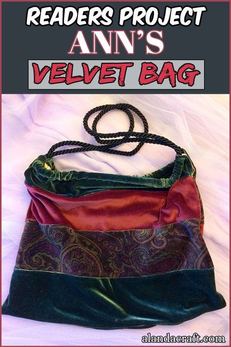 Velvet Sewing Projects, Velvet Bag Diy, Velvet Projects, Velvet Crafts, Velvet Tote Bag, Boho Bag Pattern, Fire Clothes, Velvet Bags, Bags Patterns