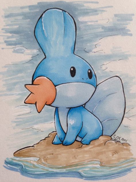 mudkip Pokemon Official Art, Pichu Pikachu Raichu, Deadpool Pikachu, Starter Pokemon, Pokémon Ruby, Pokemon Official, Pokemon Bulbasaur, Pokemon Sketch, Pokemon Starters