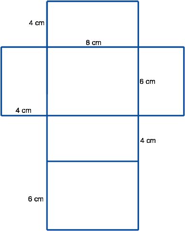 5 - Net Drawing Of A Rectangular Prism (390x485) Net Drawing, Mathematical Shapes, Math Study Guide, Addition Words, Rectangular Prism, Sixth Grade Math, Basic Geometry, School Certificates, Studying Math