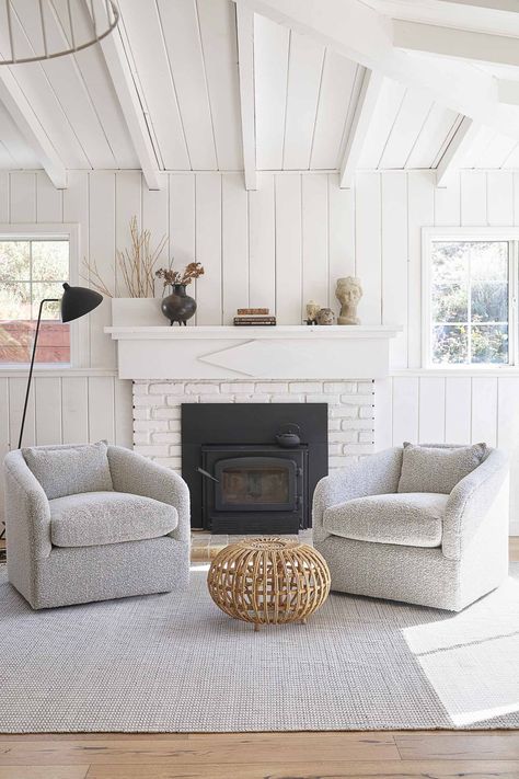 Fireplace Seating, Modern Swivel Chair, Living Tv, Swivel Chair Living Room, Outdoor Furniture Decor, Chair Living Room, Lulu And Georgia, Swivel Accent Chair, Swivel Chairs