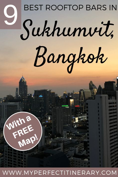 9 Best Rooftop Bars in Sukhumvit Area of Bangkok Bangkok Bar, Thailand Itinerary, Ready To Drink, Best Rooftop Bars, Bangkok Travel, Visit Thailand, Rooftop Bars, Destination Ideas, Koh Phangan