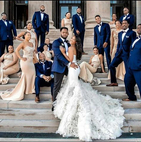 Black People Weddings, Lovella Bridal, Wedding Picture Poses, Dream Wedding Ideas Dresses, Bridesmaids And Groomsmen, Wedding Goals, Asian Wedding, Wedding Pics, Wedding Poses