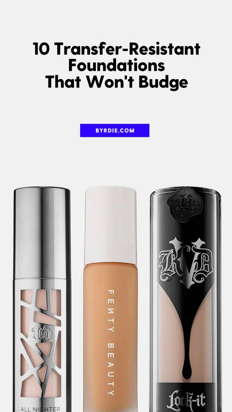 The best transfer-resistant foundations Transfer Proof Foundation, No Transfer Makeup, Transfer Proof Makeup, Sweat Proof Foundation, Best Drugstore Foundation, Foundation Swatches, Foundation Tips, Makeup Tips Foundation, Makeup Tutorial Foundation