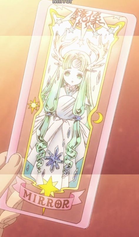 Crystal Horns, Holding A Mirror, Clow Cards, Anime Png, Sakura Art, Tsubasa Chronicles, Sailor Moon Wallpaper, Clear Card, Sakura Card