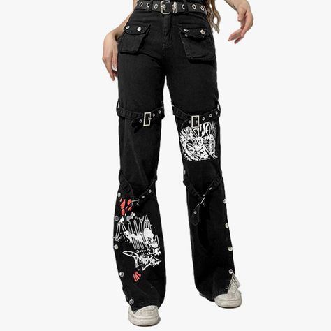 Available on AMAZON !!
SHOP NOW !! 👉 https://amzn.to/3mc8IiX Egirl Black, Women Baggy Jeans, Y2k Dark Academia, Printed Denim Pants, Streetwear Girl, Harajuku Women, Denim Decor, Streetwear Pants, Low Waist Jeans