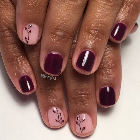 Gel Natural Nails, Natrual Nails, Plum Nails, Nail Board, Gel Natural, Pink Gel, Ig Account, Fall Acrylic Nails, Burgundy Nails