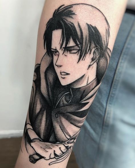 Levi Tattoo, Tattoo After Care, Tatuaje Studio Ghibli, Titan Tattoo, Attack On Titan Tattoo, Shop Tattoo, Goth Tattoo, Dragon Tattoo For Women, Forearm Tattoo Design