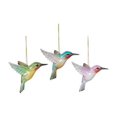 Bring a touch of joy to the home with our Hummingbird Ornaments, Set of 3. They make a wonderful gift for a friend or loved one during the holiday season. Hummingbird Decor, Ceramic Hummingbird, Christmas Color Schemes, Nautical Christmas Ornaments, Red Hummingbird, Nautical Ornaments, Turtle Ornament, Hummingbird Ornament, Cardinal Ornaments