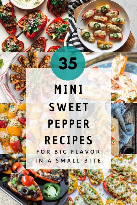 Mini Sweet Pepper Recipes, Stuffed Peppers Appetizer, Mini Peppers Recipes, Pepper Recipes Healthy, Sweet Pepper Recipes, Red Pepper Recipes, Stuffed Peppers Healthy, Pepper Recipes, Mini Sweet Peppers