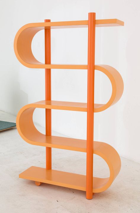 Katie Stout Squiggle Shelf Accessories Living Room, Dream Furniture, Accessories Aesthetic, Accessories Bathroom, Funky Furniture, Bathroom Wallpaper, Living Room Bathroom, Aesthetic Home, Wallpaper Wall