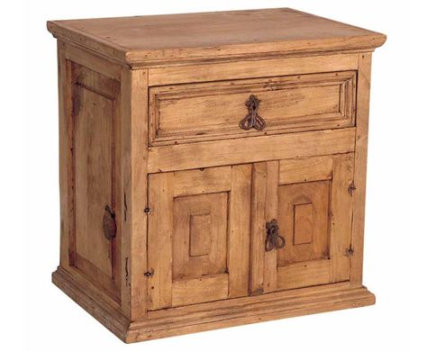 Rustic Nightstand Rustic Mexican Furniture, Rustic Pine Furniture, Pine Nightstand, Western Bedding Sets, Pine Cabinet, Rustic Bedroom Furniture, Mexican Furniture, Pine Cabinets, Western Bedding