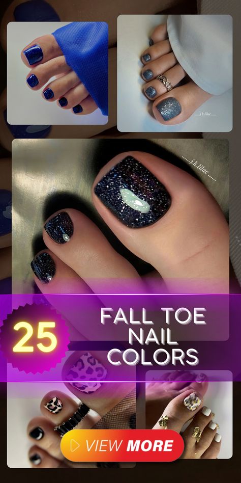 25 Stunning Fall Toe Nail Colors: Perfect Shades for the Season Toe Colors For Winter, September Pedicure Colors, Fall Toe Nail Colors Autumn, Pedicure Green, Fall Pedicure Colors Toenails, Autumn Pedicure, Fall Pedicure Designs, Fall Toe Nail Colors, Halloween Pedicure