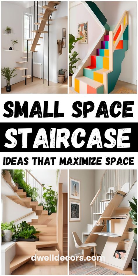 Running out of room? These small space staircase ideas are perfect for making the most of tight spaces without sacrificing style. From attic staircase solutions to sleek winder stairs, these designs will change how you see staircases. Love modern designs? Try narrow attic stairs or a ladder built into the wall for a seamless look. Whether it’s a loft or a tiny house stairs DIY, these ideas prove small spaces can be stunning. Small Space Staircase, Maximize Space, Small Spaces