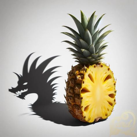 https://card9.com/ai/dragon-cutout-golden-pineapple Golden Pineapple, Pineapple, On Instagram, Instagram