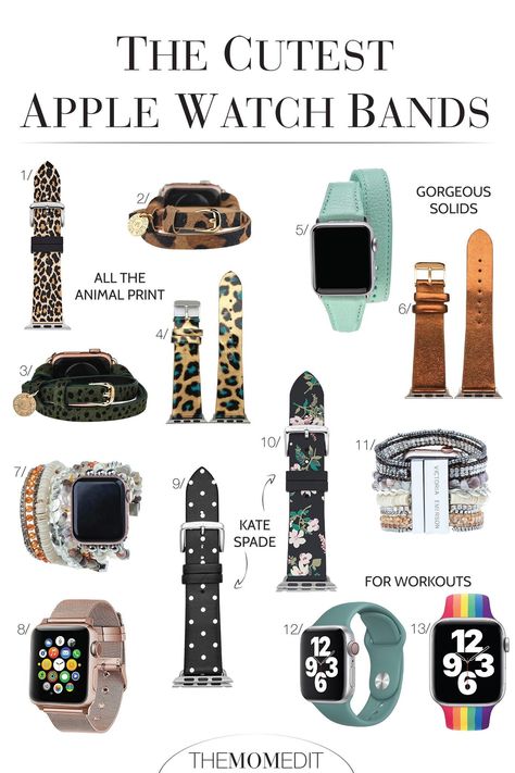 MAKE IT FASHION: CHIC WATCH BANDS FOR EVERY OUTFIT | The Apple Watch Pride band 2020 in rainbow? Kate Spade & Victoria Emeron fashion straps that are more like jewelry? We have a roundup you'll love. | #TheMomEditStyle #AppleWatchBandFashion #AppleWatchPrideBandRainbow #AppleWatchBandPride2020 #KateSpadeWatchStraps #VictoriaEmersonDoubleWrapWatchBands #AppleWatchBandsWomen #WatchBandsWomenRoseGold #AnimalPrintWatchBands Kate Spade Apple Watch Band, Cute Apple Watch, Apple Watch Style, Cute Apple Watch Bands, Apple Watch Bands Fashion, Apple Watch Bands Women, Victoria Emerson, Rose Gold Apple Watch, Kate Spade Watch