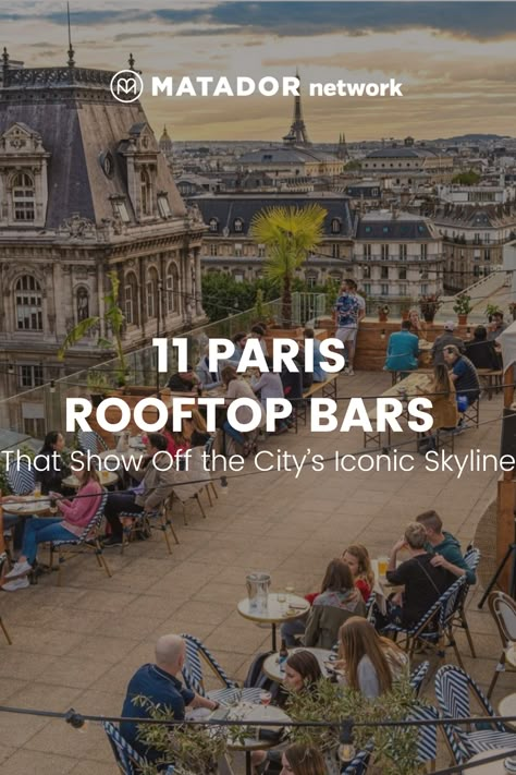 These are the Paris rooftop bars to visit on your next trip to the French capital, whether you’re craving an apertif, a digestif, or a night above the town. Bars In Paris, Paris Trip Planning, Bar Paris, Paris Ideas, Paris Rooftops, France Itinerary, Paris Itinerary, Best Rooftop Bars, Paris Travel Tips