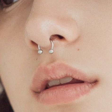 Nose Ring Septum, Cute Nose Piercings, Nose Pins, Circular Barbell, Nose Piercings, Septum Jewelry, Septum Piercing, Nose Rings, Nose Ring Stud