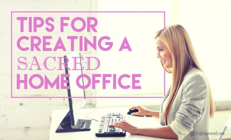 Tips For Creating a Sacred Home Office Space Office Space At Home, Zen Home Office, Hip Opening Yoga, Private Office Space, Comfortable Workspace, Staying Focused, Therapist Office, Books You Should Read, Marriage And Family Therapist