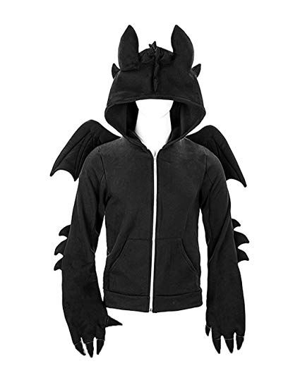 Amazon.com: kaguster Unisex-Adult Animal Hoodie Costume: Clothing Toothless Hoodie, Toothless Costume, Pokemon Halloween Costume, Dragons Clothes, Animal Halloween Costumes, Hoodie Costume, Dragon Hoodie, Dragon Costume, Animal Hoodie