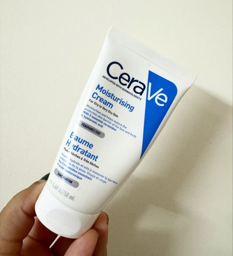 CeraVe Moisturizing Cream For Dry To Very Dry Skin is really worth a buy. ✅The rich, non-greasy, and non-sticky body and face moisturizer gently nourishes the skin ✅ CeraVe Moisturizer is a multi-tasker as it hydrates the skin (both face and body) while restoring the skin’s natural barrier. ✅This ceramides + hyaluronic acid moisturizer is boosted with the unique MVE Technology for all-day hydration. ✅fragrance-free, non-comedogenic moisturizer doesn’t clog the pores. ✅suitable for dry to v... Cerave Moisturizer, Hyaluronic Acid Moisturizer, Cerave Moisturizing Cream, Cream For Face, Moisturizing Cream, Fragrance Free, Face Moisturizer, Moisturizer Cream, Face Cream