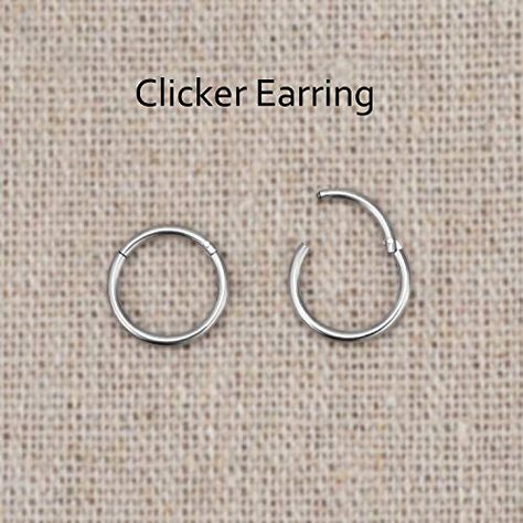 Tragus Hoop Jewelry - 316L Surgical Steel Cartilage Ring - Helix Piercing Jewelry Hoop - Rook Hinged Clicker Ring - Conch Jewelry Ruby - Ear Hoop Earring,#Steel, #Surgical, #Ring, #Cartilage Forward Helix Jewelry, Conch Ring, Helix Earrings Hoop, Septum Earrings, Tragus Earrings Hoop, Daith Hoop, Opal Septum, Forward Helix Earrings, Septum Piercing Jewelry