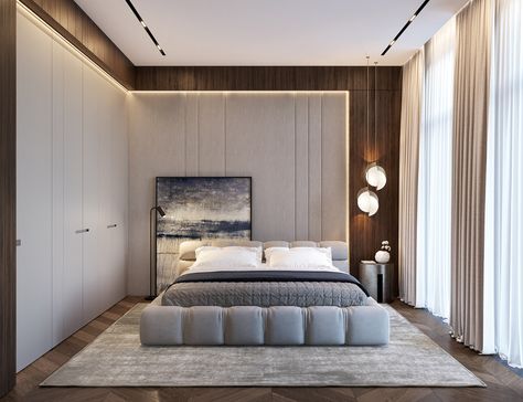 AB | DEPRE LOFT on Behance Bedrooms Inspiration, Modern Bedroom Interior, Round Beds, Dekorasi Kamar Tidur, Inspiration Aesthetic, Bedroom Bed Design, Bed Furniture Design, Bedroom Furniture Design, Modern Bedroom Design