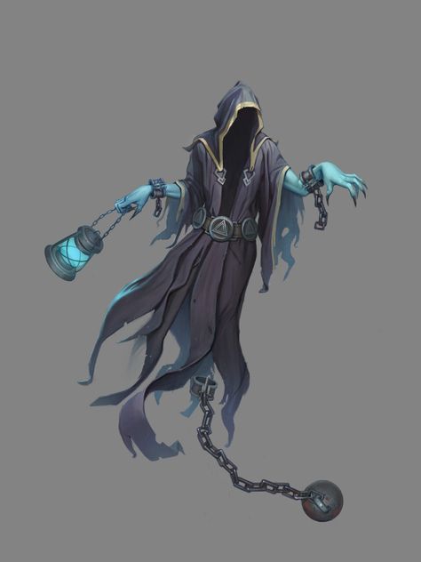 ArtStation - Ghost , Andrey Denisov Thresh Lol, Ghost Fighter, Ghost Character, 다크 판타지, Concept Art Character, Dnd Art, Fantasy Monster, Mythical Creatures Art, Creature Concept Art