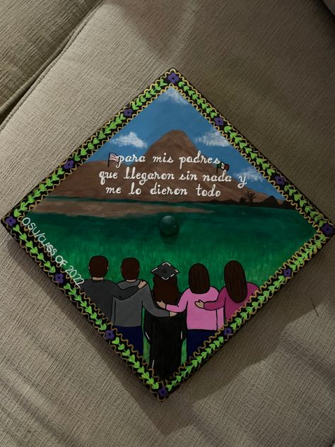 #classof2022 #graduationcapdesigns #mexican #latino #art Graduation Cap Designs Mexican, Graduation Cap Ideas, Graduation Poster, Latino Art, Cap Art, Grad Caps, Graduation Cap Designs, Cap Ideas, Graduation Caps