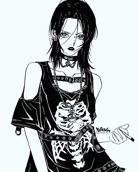 Shin Nana, Side Hip Tattoos, Nana Manga, Nana Osaki, Art Inspiration Drawing, Cool Posters, Dracula, Anime Character Design, Manga Art