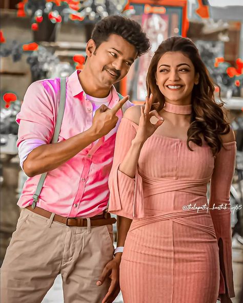 Kajal Agarwal Images, Mersal Vijay, Vijay Master, Editing Pics, Surya Actor, Vijay Sethupathi, Vijay Thalapathy, Black Hair Aesthetic, Vijay Actor