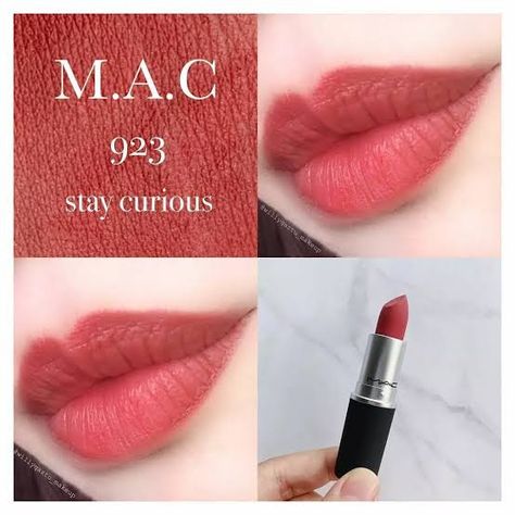 Mac Powder Kiss Lipstick, Ulzzang Makeup Tutorial, Mac Lipstick Shades, Redhead Makeup, Lip Shades, Stay Curious, Kiss Lipstick, Mac Powder, Makeup Wishlist