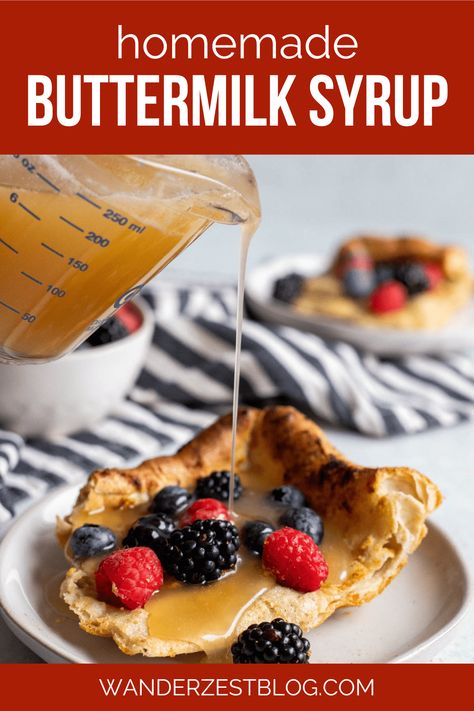 Buttermilk Syrup Recipe, Topping For Pancakes, Sweet Sauce Recipes, Best Frosting Recipe, Buttermilk Syrup, Dips Recipes, Spreads Recipes, Sweet Sauces, Easy Frosting