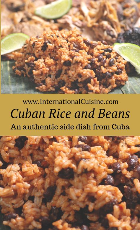 Cuban Beans And Rice Recipes, Colombian Rice And Beans, Authentic Rice And Beans, Rice And Beans Recipe Puerto Rican Easy, Cuban Rice And Beans Recipe, Cuban Food Recipes Authentic, Cuban Dishes Authentic, Authentic Cuban Recipes, Congris Cubano Recipe