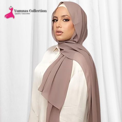 You can buy it from: www.yumnascollection.com PRODUCT INFORMATION The ultimate everyday essential, Shop Hijab Co's chiffon georgette scarves online. These headscarves are designed to be lightweight, non-slippery, and breathable so they can be conveniently used as a stoler or for niqab purposes. Perfect basic scarf versatile enough for casual, professional and formal wear alike. It never goes out of style, dries quickly, drapes nicely, and is easy to care for. With over 70 colors, you can... Casual Professional, Niqab, Head Scarf, Out Of Style, Formal Wear, Everyday Essentials Products, Going Out, Chiffon, How To Wear