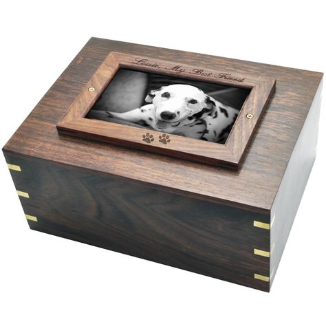 Perfect Wooden Box | Photo Frame Dog Urn X Large Long Desks, Lighthouse Woodworking Plans, Wood Pet Urn, Wooden Pet Urn, Wood Casket, Box Photo Frame, Cremation Boxes, Pet Cremation Urns, Wood Urn