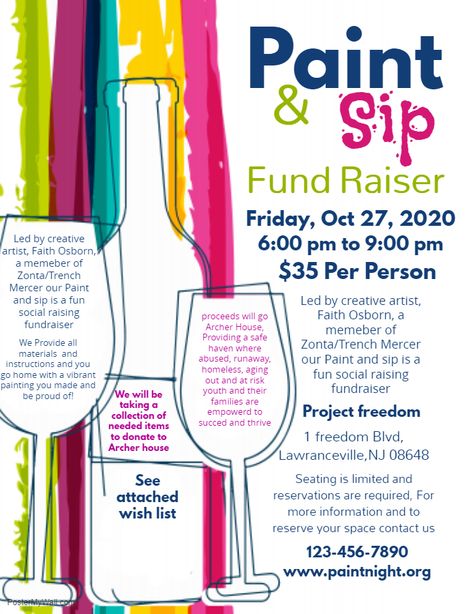 Paint Night Fundraiser Ideas, Paint And Sip Poster Ideas, Craft Night Fundraiser, Public Event Ideas, Ideas For Events Activities, Painting Event Poster, Painting Workshop Poster, Fundraising Ideas Non Profit Event, Spring Fundraiser Ideas