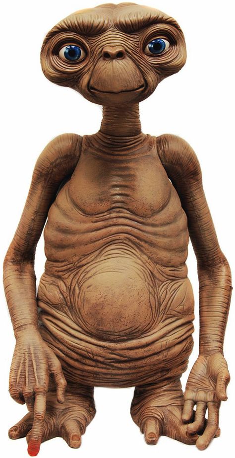 E.t. Phone Home, Et Phone Home, Cartoon Alien, Foam Props, Et The Extra Terrestrial, Alien Movie, Home Theater Decor, Life Size Statues, Home Theater Setup