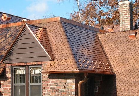 Shingles Roof, Copper Roofing, Exterior Updates, Roof Problems, Metal Shingles, Architectural Shingles Roof, Copper Gutters, Roof Ideas, Best Hacks