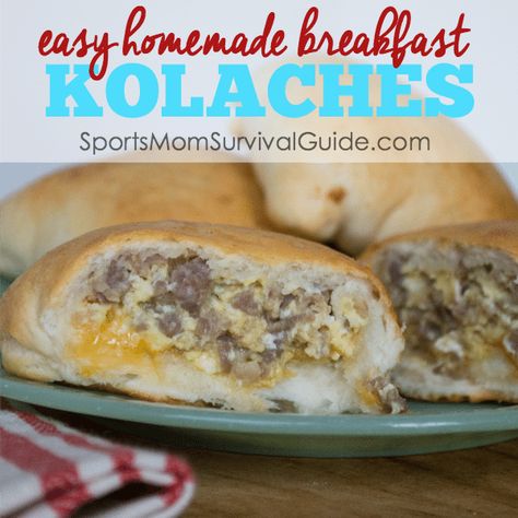 Easy Sausage and Egg Breakfast Kolaches | | SportsMomSurvivalGuide.com Breakfast Kolaches, Burritos Vegetarian, Cereal Popsicles, Freeze Breakfast, Burritos Healthy, Burritos Freezer, Freezable Breakfast, Sausage And Egg Breakfast, Kolache Recipe