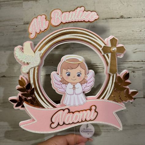 Mi Bautizo Cake Topper . . . #caketopper #fyp #bautizo #baptism #angel #mibautizo #craftymom #partydecorations #momsofinstagram #craftymom @koalagp_paper Bautizo Cake, Bautizo Ideas, Ideas Decoracion, Baptism Candle, Crafty Moms, Baptism Girl, Cake Topper, Cake Toppers, Party Decorations