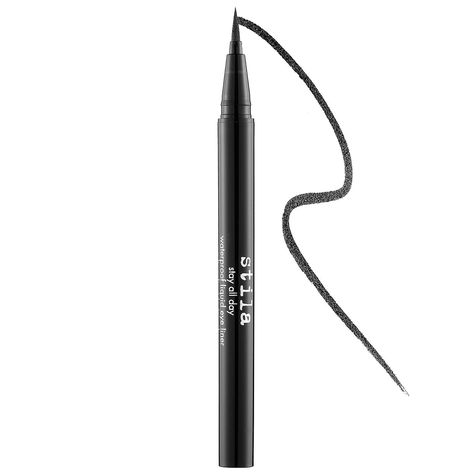 Intensify Your Lash Line"Intensify your lash line using either a black or brown liquid eyeliner, like Stila's Stay All Day Waterproof Liquid Eye Liner ($22). Doing this makes the eyes look larger and more defined," said Lucero. "With your pen, lightly apply product to the root of the lashes — keep it tight to the root of the lashes. This makes the lash line look fuller and thicker, thereby making you look younger." Brown Liquid Eyeliner, Eyeliner Shapes, How To Do Eyeliner, Eyeliner Products, Simple Eyeliner, Makeup Tutorial Eyeliner, Perfect Eyeliner, Eyeliner Styles, Waterproof Liquid Eyeliner